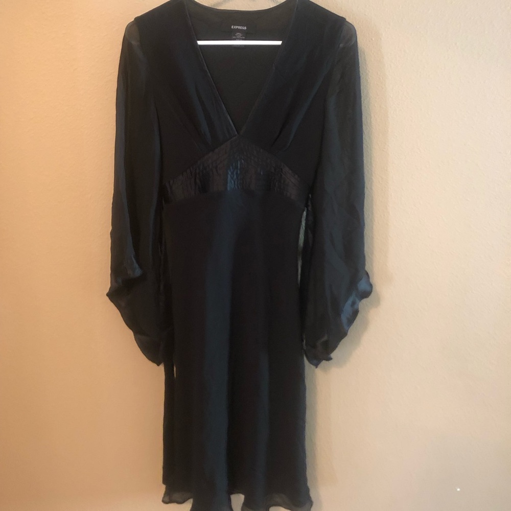🔥3 for $10🔥 Express Black Chiffon Dress Size 2